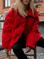 Load image into Gallery viewer, Diamond Quilted Puffer Jacket Women Multiple Colors N5A609