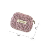 Load image into Gallery viewer, Leopard Print Faux Fur Pouch ID Card Coin Wallet S5P858