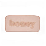 Load image into Gallery viewer, Towel Embroidery Letter Makeup Bag Women S5P861