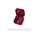 Load image into Gallery viewer, Velvet Travel Jewelry Case with Zipper N6E073