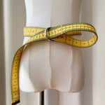 Load image into Gallery viewer, Unisex Yellow Tape Measure Canvas Belt N6J133