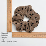 Load image into Gallery viewer, Velvet Polka Dot Scrunchy Women Retro Hair Tie S5P765