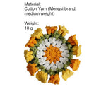 Load image into Gallery viewer, Handmade Crochet Lily of Valley Coaster Bag Charm N6G034