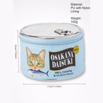 Load image into Gallery viewer, Sardine Can Cat Design Makeup Pouch Organizer N6E125
