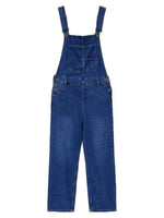 Load image into Gallery viewer, Relaxed Washed Denim Overalls Women N6D151