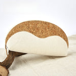 Load image into Gallery viewer, Shell Shape Canvas Makeup Bag Women Travel Wood Grain S5P851