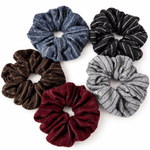 Load image into Gallery viewer, Womens Color Block Striped Knit Scrunchie N6K019
