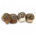 Load image into Gallery viewer, Leopard Baseball Cap Women Faux Shearling Winter M5A302