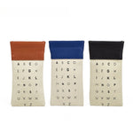 Load image into Gallery viewer, Letter Print Snap Closure Glasses Case Canvas Pouch S5P849