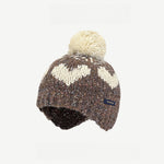 Load image into Gallery viewer, Color Block Heart Pom Knit Beanie Women M5A311