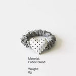 Load image into Gallery viewer, Polka Dot Heart Scrunchie Hair Tie High Elastic N6F067