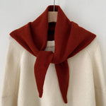 Load image into Gallery viewer, Cashmere Wool Solid Triangle Scarf Women Winter N6H234