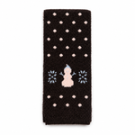 Load image into Gallery viewer, Womens Wool Blend Snowman Polka Dot Jacquard Knit Scarf N6K242