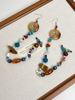 Load image into Gallery viewer, Bohemian Beaded Fringe Earrings Natural Stone Dangle N6A208