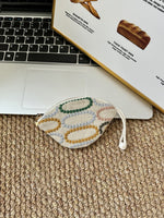 Load image into Gallery viewer, Pull String Embroidered Key Pouch Women N6B118