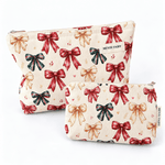 Load image into Gallery viewer, Womens Christmas Print Polyester Cosmetic Bag N6K107