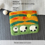 Load image into Gallery viewer, Felt Sheep Card Holder Coin Purse Cute Cartoon N6G006