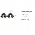 Load image into Gallery viewer, Bow Fringe Earrings Copper Prong-Set Crystals S5P150