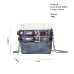 Load image into Gallery viewer, Suede Chain Crossbody Bag Horizontal Rectangle S5P342