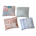 Load image into Gallery viewer, Quilted Check Print Pouch Cotton Canvas Horizontal S5P353