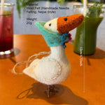 Load image into Gallery viewer, Nepal Handmade Wool Felt Goose Mom Keychain Bag Charm N6G028