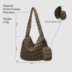 Load image into Gallery viewer, Pleated Cloud Mother-Daughter Tote Bag Women S5P715