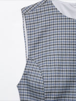 Load image into Gallery viewer, Layered Gingham Dress Women N6D126