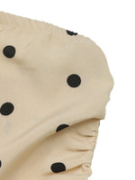 Load image into Gallery viewer, Y2K Polka Dot Open Back Ruched Bustier Top N6E157