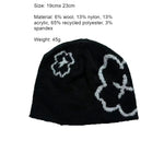 Load image into Gallery viewer, Jacquard Wool Blend Knit Beanie Women Eco-Friendly N6H212