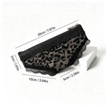 Load image into Gallery viewer, Leopard Print Mesh Triangle Cosmetic Pouch N6J256