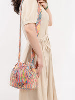 Load image into Gallery viewer, Bohemian Canvas Bucket Shoulder Bag Women N6C305