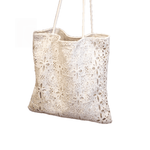 Load image into Gallery viewer, Sequined Lace Fabric Tote Bag Multi Position Carry S5P340