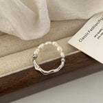 Load image into Gallery viewer, Freshwater Pearl Ring Copper Minimalist Stackable S5P067