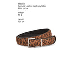 Load image into Gallery viewer, Vintage Leopard Print Genuine Leather Belt Women N6H323