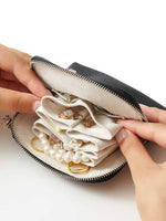 Load image into Gallery viewer, Genuine Leather Jewelry Organizer Travel Case N6B135