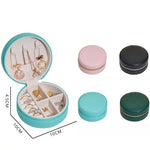 Load image into Gallery viewer, Portable Round Jewelry Box Travel 2 Layer Storage S5P839