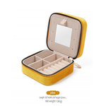 Load image into Gallery viewer, Velvet Zipper Jewelry Case with Mirror Women N6E061
