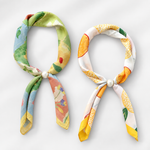 Load image into Gallery viewer, Women's Faux Silk Pearl Magnetic Neck Scarf N6J151