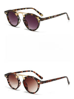 Load image into Gallery viewer, Leopard Print Round Frame Sunglasses Women N6B164