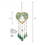 Load image into Gallery viewer, Love Heart Agate Tree Life Dream Catcher Sun Catcher N6F301