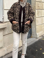 Load image into Gallery viewer, Leopard Print Casual Jacket Women Loose Fit N5A752