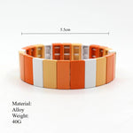 Load image into Gallery viewer, Bohemian Enamel Pearl Alloy Stove Fired Cuff S5P209