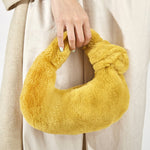 Load image into Gallery viewer, Women's Plush Knot Mini Dumpling Shoulder Bag N6J162