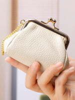 Load image into Gallery viewer, Genuine Leather Mini Frame Purse Coin Pouch Women N6B195