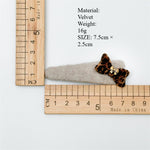 Load image into Gallery viewer, Velvet Leopard Hair Clip Women Bow Design S5P763