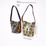 Load image into Gallery viewer, Handmade Embroidered Easter Egg Bucket Bag Shoulder N6F123