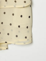 Load image into Gallery viewer, Yellow Polka Dot Chiffon Halter Dress Backless N6F198