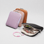 Load image into Gallery viewer, Genuine Leather Portable Jewelry Organizer Pouch N6E177