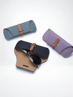 Load image into Gallery viewer, Genuine Leather Portable Sunglasses Case Men Women N6B190