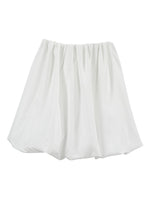 Load image into Gallery viewer, White High Waist Office Puff Skirt N6D112